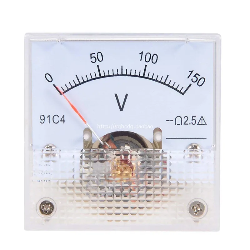 DC 3 5 V 10 15 20 30 50 100 150 250 Аналоговый Панель вольт Напряжение Вольтметр Манометр