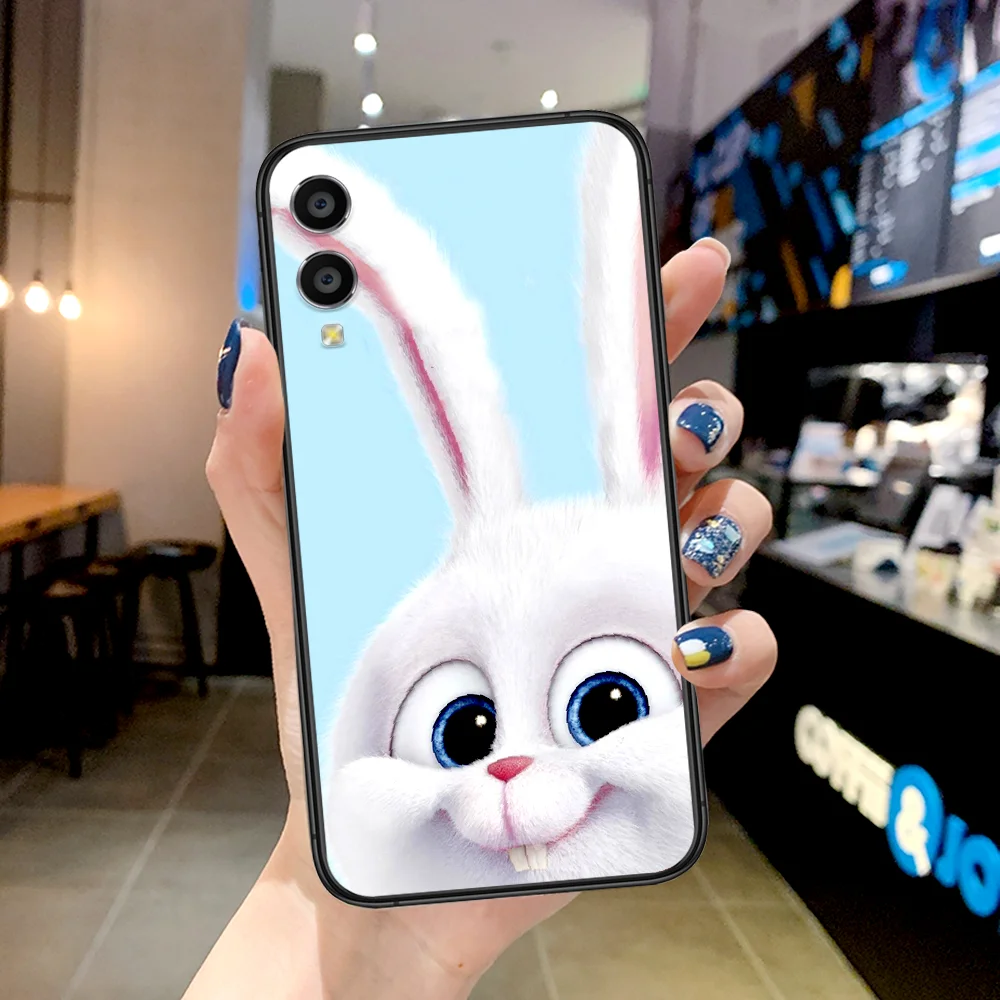 

Dote Funny Cute Pet Bunny Phone Case For Huawei Honor 6A 7A 7C 8 8A 8X 9 9X 10 10i 20 Lite Pro Play black Bumper Luxury Cover