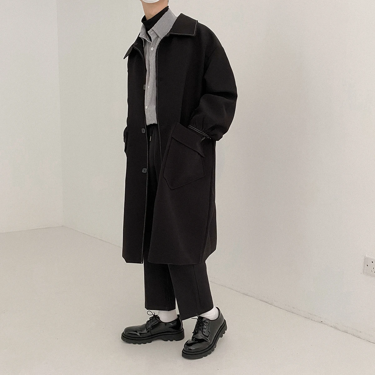 Ветровка в японском ретро стиле серии Ming Мужская свободная и красивая Осенняя