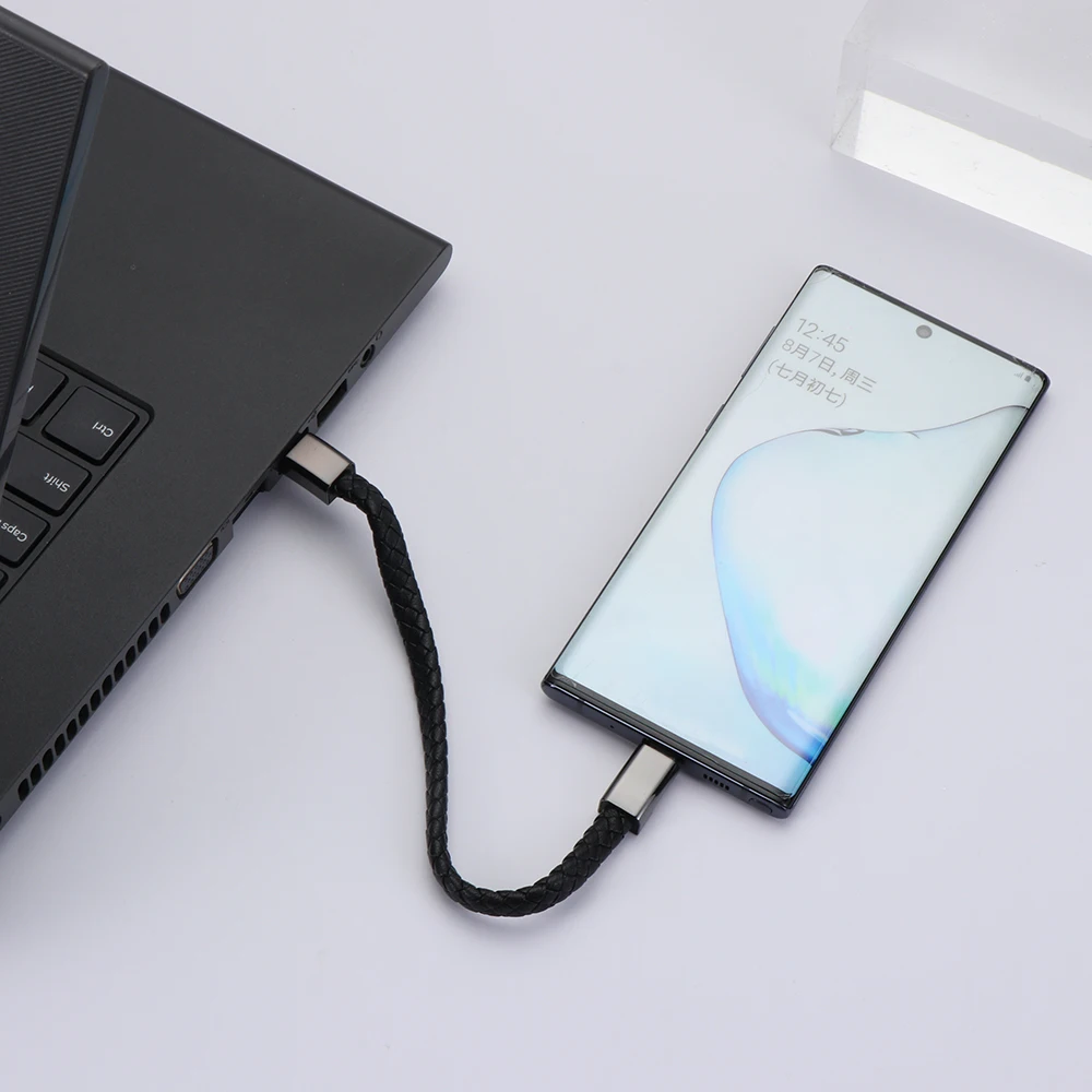 1 шт. модный новый кожаный браслет с Micro USB Type C синхронизация данных Быстрая