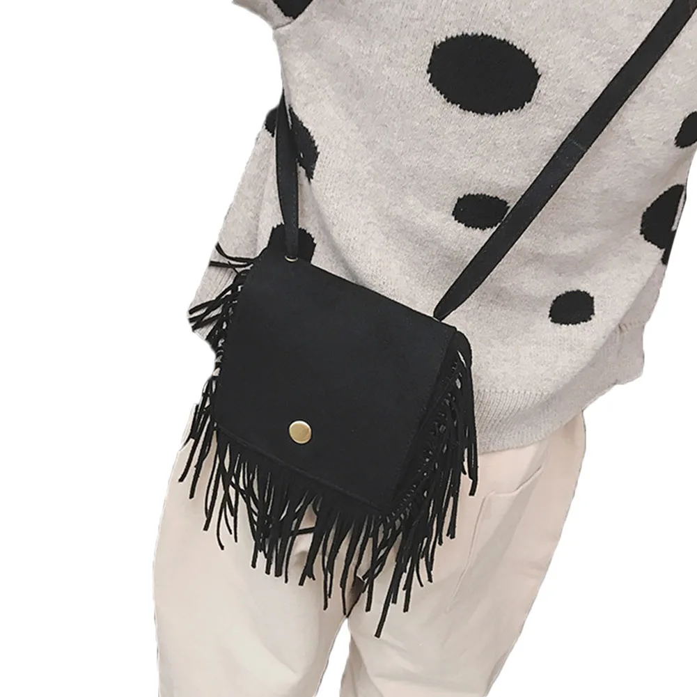 2020 милая детская маленькая сумка мессенджер с кисточками и кошкой для девочек