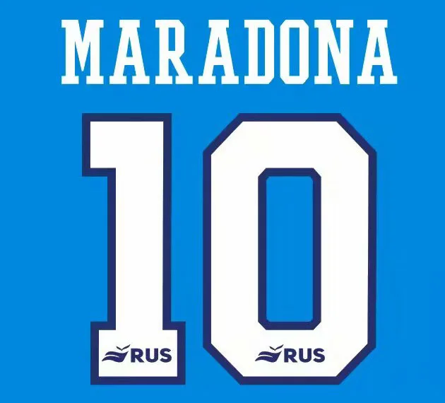 

Maradona Nameset Retro #10 Maradona Priinting Soccer Patch Badge