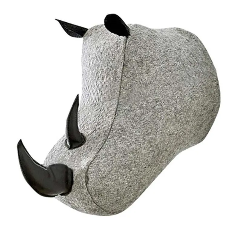 

Stuffed Animal Head Elephant Dog Wall Hanging Mount Decoration Plush Toy Baby Girl Kids Birthday Gift Nursery Room Wall Decor
