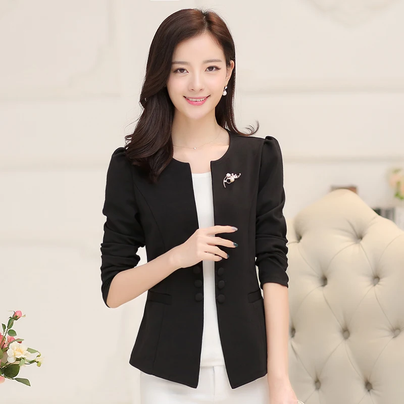 

women's blazer 2023 new spring and autumn female suit coat fashion slim suit jacket L-5XL Office Lady Blazers SWREDMI