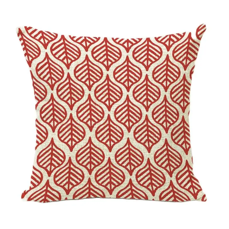 Простой стиль Подушка 45*45 см геометрическая мозаика схема листья торговый центр