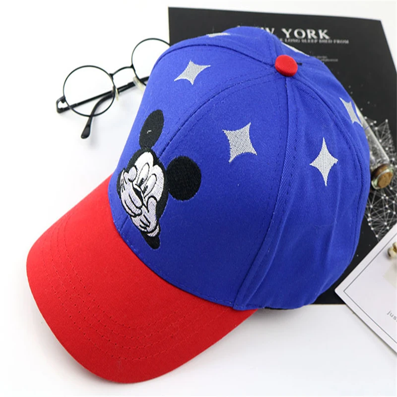 Новинка симпатичная бейсболка с Микки Маусом Детские бейсболки рисунками из