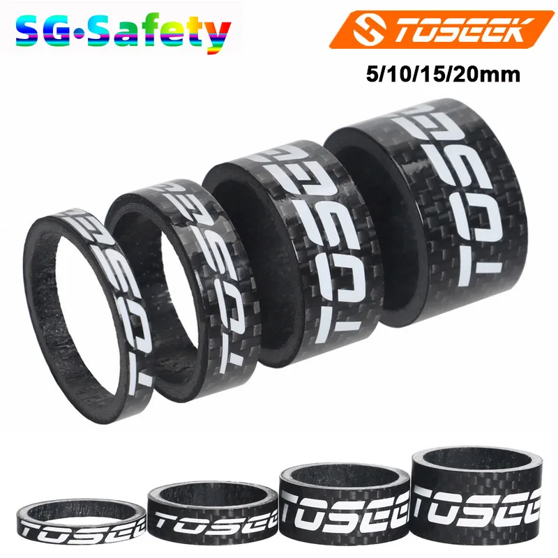 

УГЛЕРОДНЫЙ стержень для гарнитуры горного и дорожного велосипеда, эргономичная шайба 1-1/8 дюйма, передняя вилка 28,6 мм, Регулировочная распорка 5/10/15/20 мм