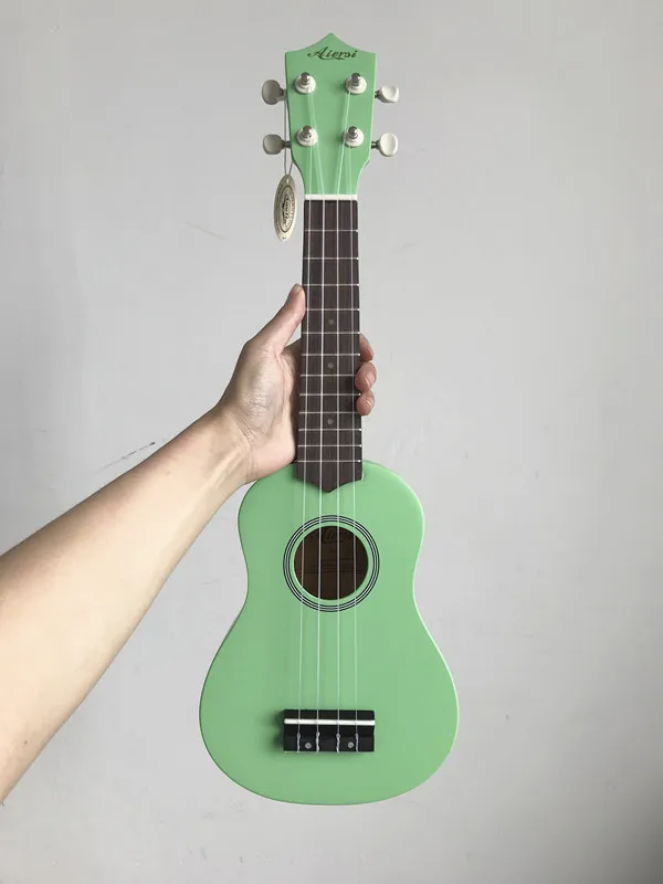 21 дюймов полный набор студенческий цвет ukelele заводская цена красное дерево сопрано Гавайские гитары укулеле - Цвет: Green