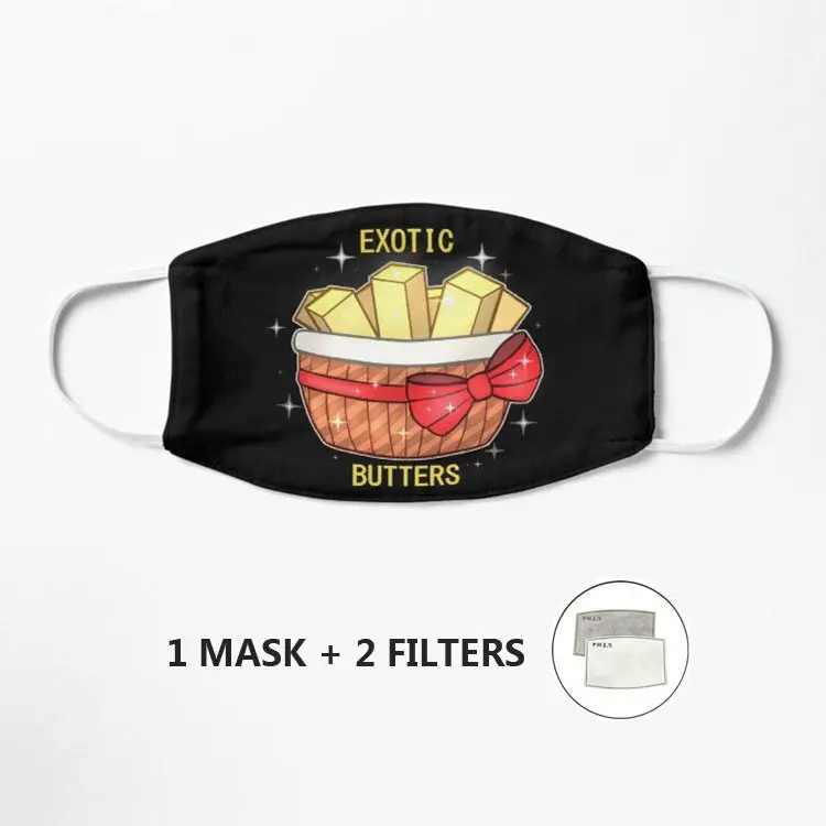

FNAF Exotic Butters Mask Antibacterial Washable Reusable Mask Protective Comfortable Mascarilla
