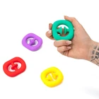 Игрушка антистресс для взрослых и детей, радужная пузырьковая игрушка для снятия стресса, сенсорные игрушки для снятия аутизма