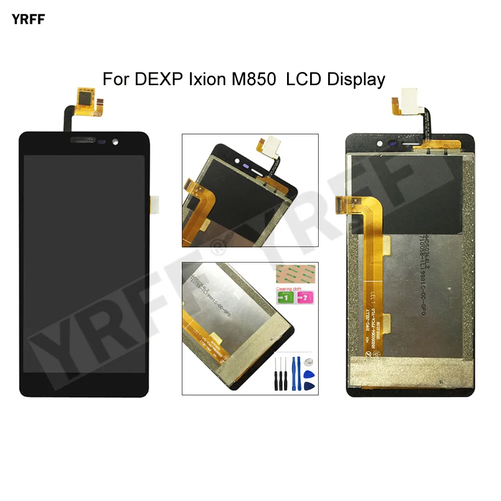 

Mobile Phone LCD Screens For DEXP Ixion M850 lcd Display Touch Screen Digitizer Glass Panel Sensor Repair Tool Free Shipping