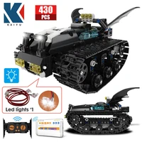 kaiyu 430pcs led technical rc app bat vehicle truck tank building blocks remote control off road racing car bricks toys boys