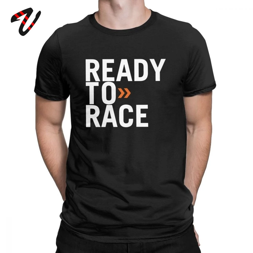 

Swag Men T Shirt Ready To Race Print T-Shirt Plus Size Novelty Tops Enduro Cross Motocross Bitumen Bike Life Tees Cotton Clothes