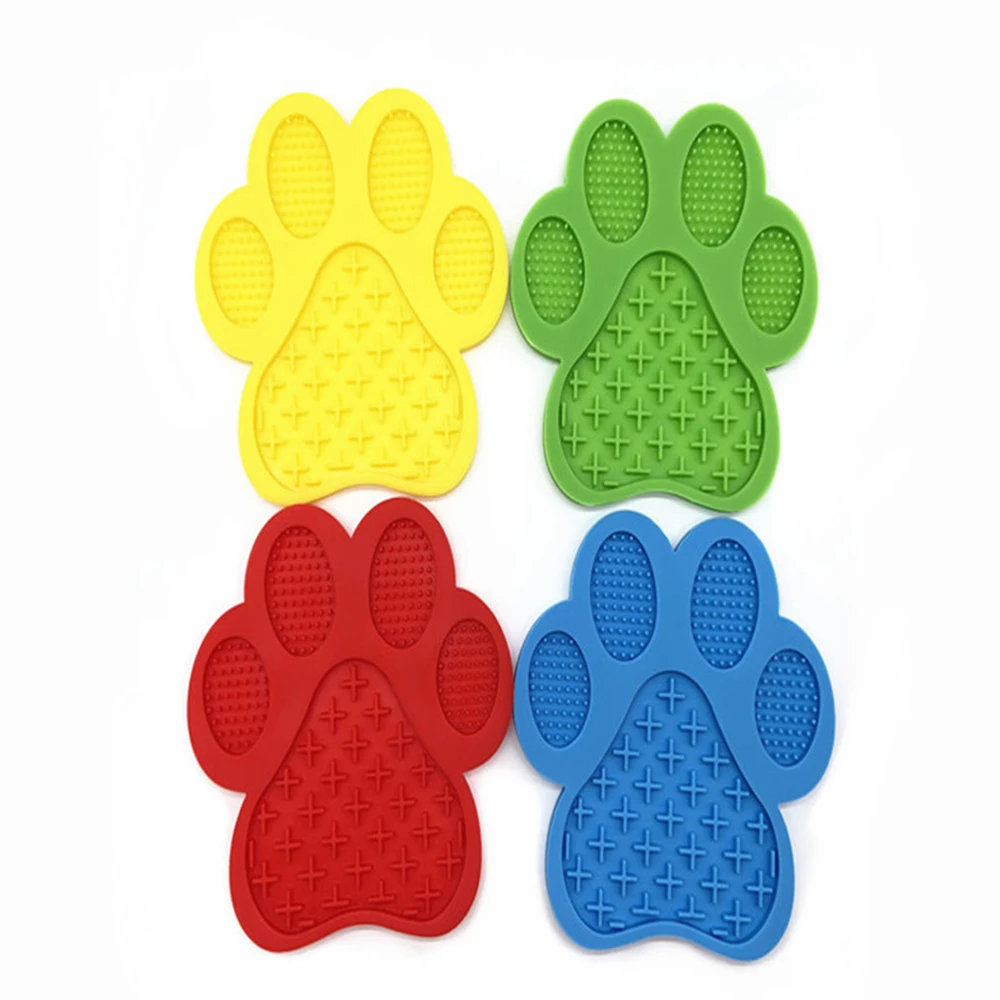 Силиконовый коврик для собак купания медленный питатель ног с сильным
