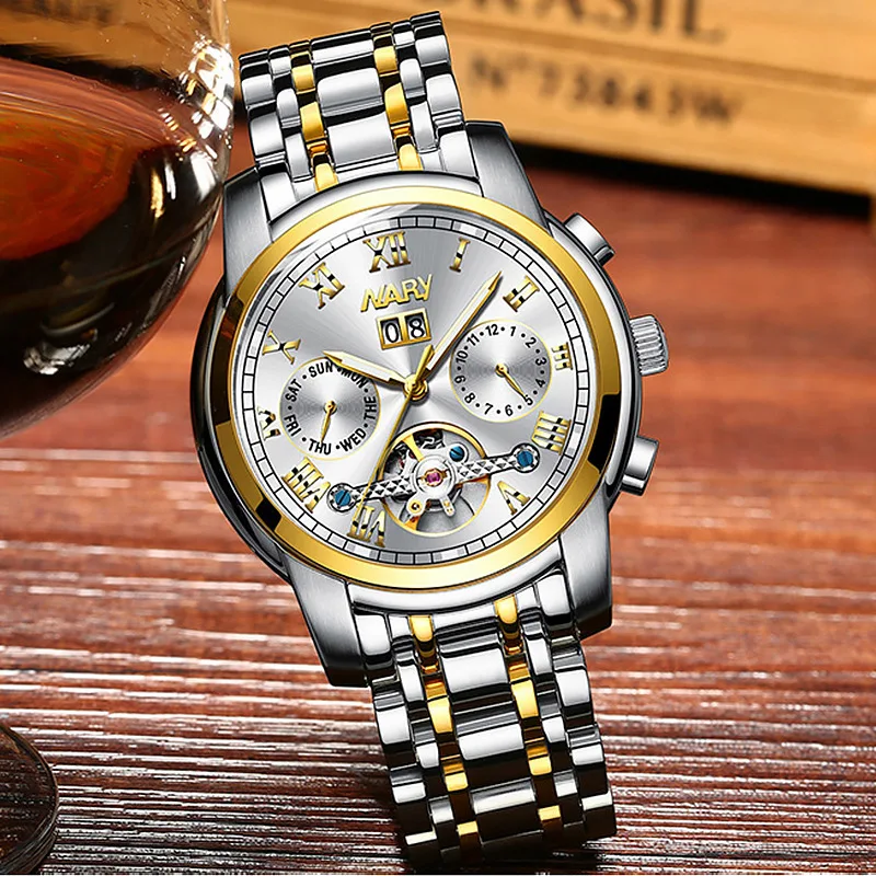 Механические наручные часы WAC192 мужские автоматические брендовые Роскошные