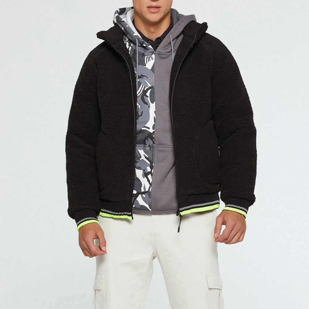 MJARTORIA 2019 плюшевое пальто куртка Мужская зимняя толстая теплая мягкая флисовая с