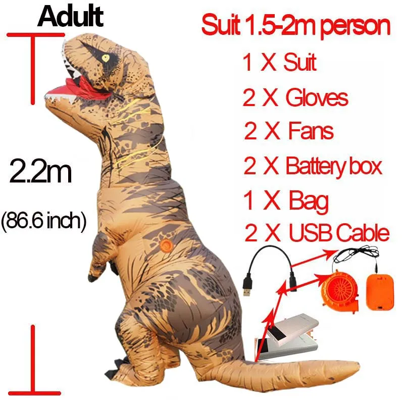 Мир Юрского периода 2 Велоцираптор Костюм надувной T REX динозавр костюм Хэллоуин Косплей Взрослый фантазия Раптор талисман костюм