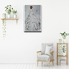 Современные настенные картины из искусственного холста Belle Canvas для ванной комнаты, домашний декор с вами