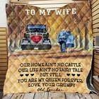 Для моей жены, вы моя королева, машина и пара, стеганое одеяло, пледы, одеяла, подарки на день рождения, лоскутное одеяло