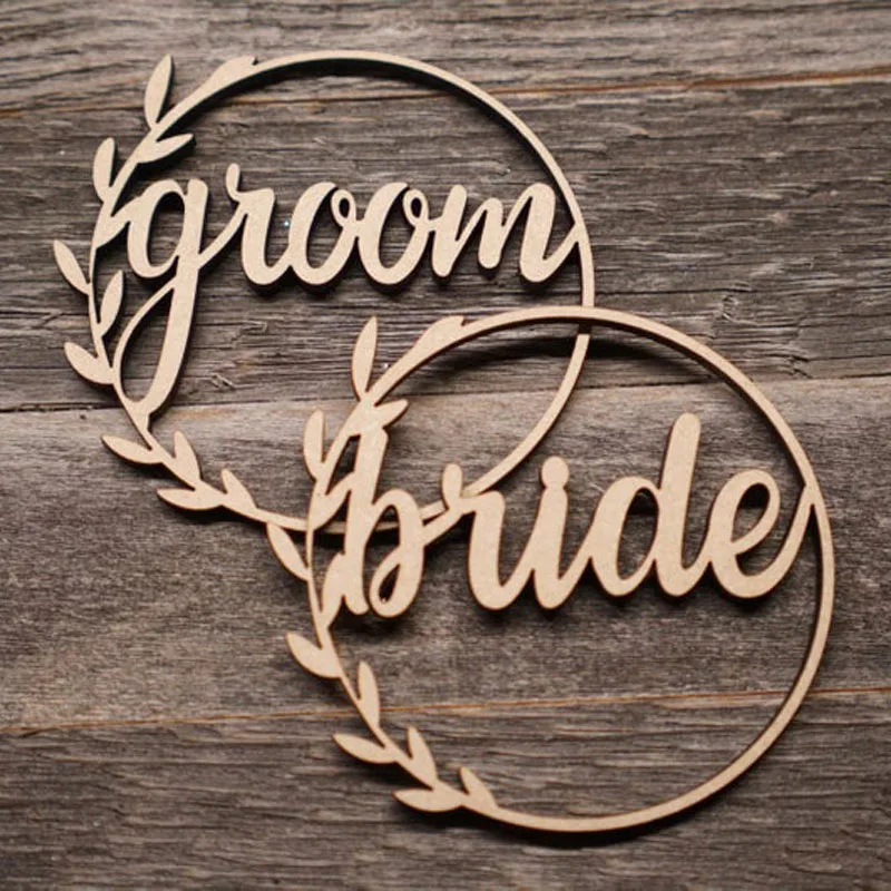 Свадебные знаки Эскорт карты место деревянные таблички с именем жениха и невесты