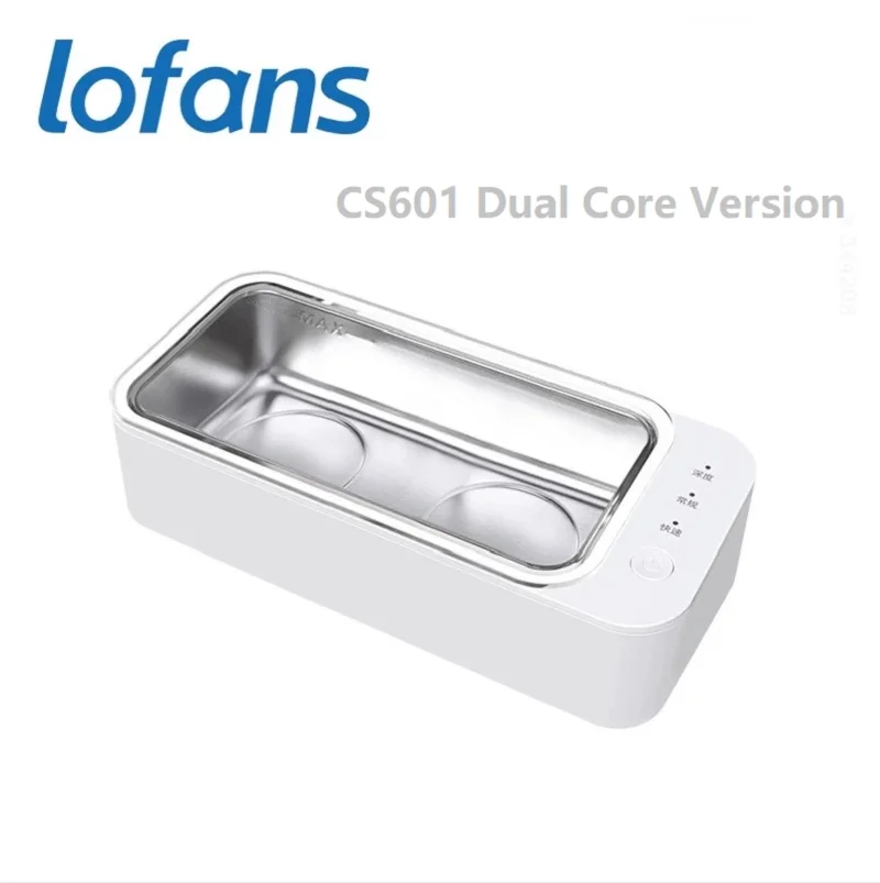 

Lofans CS-601Dual Core Ultrasonic Cleaning Machine High Frequency Vibration Wash Cleaner Washing Jewelry Glasses Watch