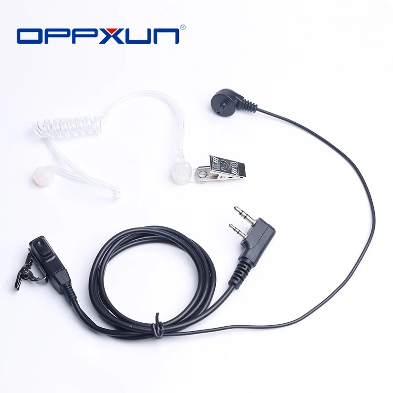 

Портативная рация PTT Mic акустическая гарнитура Воздушная трубка наушник для Kenwood BaoFeng искусственные аксессуары