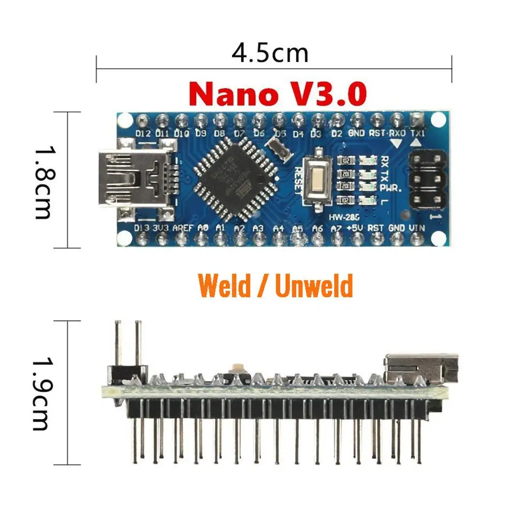 16 МГц USB драйвер загрузчик совместимый ATMEGA328P/168P CH340 для Arduino Nano V3.0 контроллер