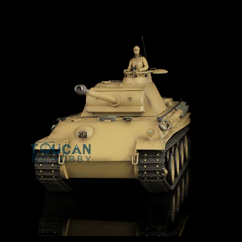 Heng Long 1/16 RC Танк RTR 7 0 Улучшенная пантера G 3879 отдача ствола 360 ° вращающаяся