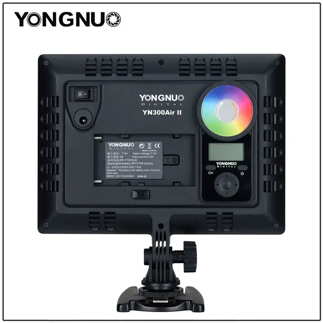 Скидка Светодиодная подсветка YONGNUO YN300AIR II, регулируемый RGB светильник для видеосъемки, дополнительный аккумулятор с зарядным комплектом, студисве...