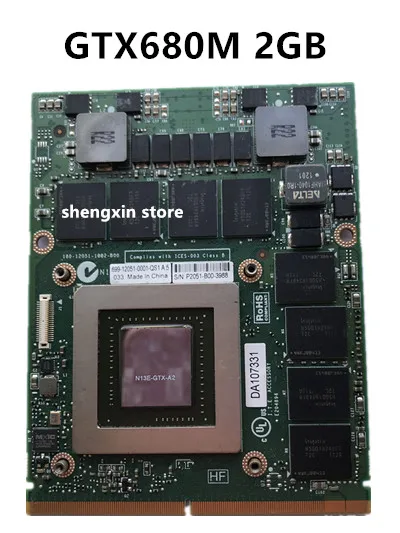 CN 020HTK 20HTK GTX680M GTX 680M VGA Видеокарта для Dell Alienware M17x R4 M18X R2 2G GDDR5|Карты видео- и