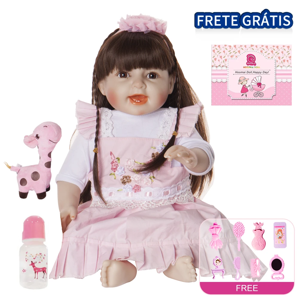 18 &quotКукла Реборн мягкая силиконовая кукла для всего тела гладкие виниловые