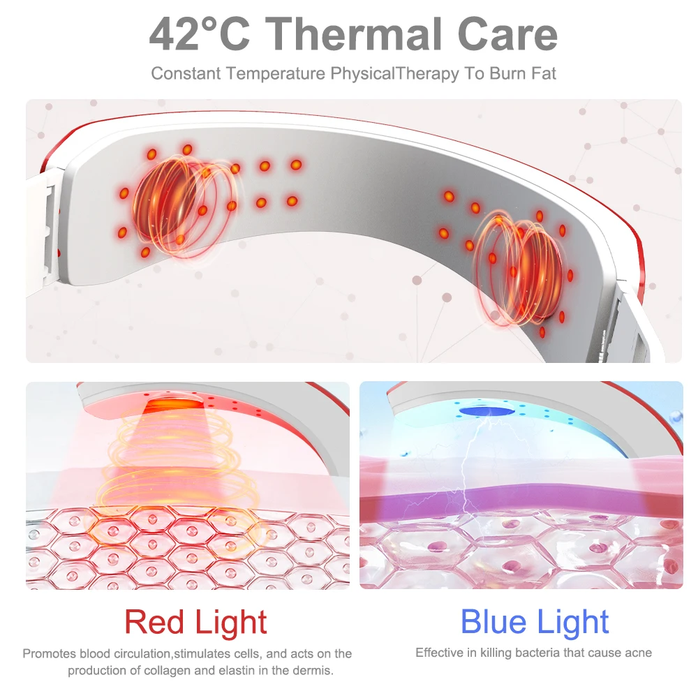 

AmazeFan V-Face Beauty Machine EMS Lifting Skin Care Chin Lifting Firming Red Blue LED Photon Light Therapy Cheek Lift Up Reshap