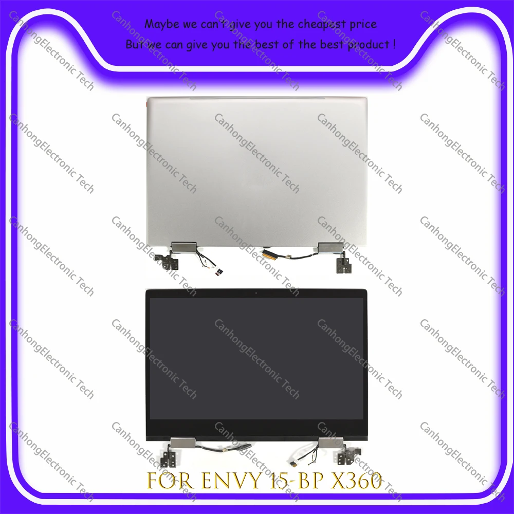

15.6" For Hp Envy 15-BP 15-BQ X360 Series FHD Laptop LCD Touch Screen Replacement Full Assembly L53868-001