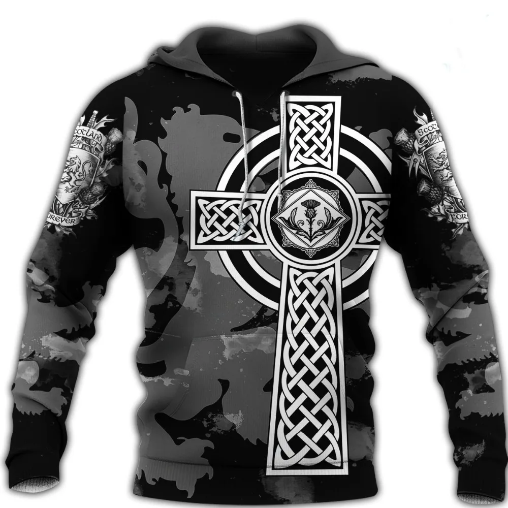 

New Fashion Hip Hop Mens Hoodie 3D Full Printed Viking Tattoo Sweatshirt Unisex Harajuku Casual Zip Jackets L-210