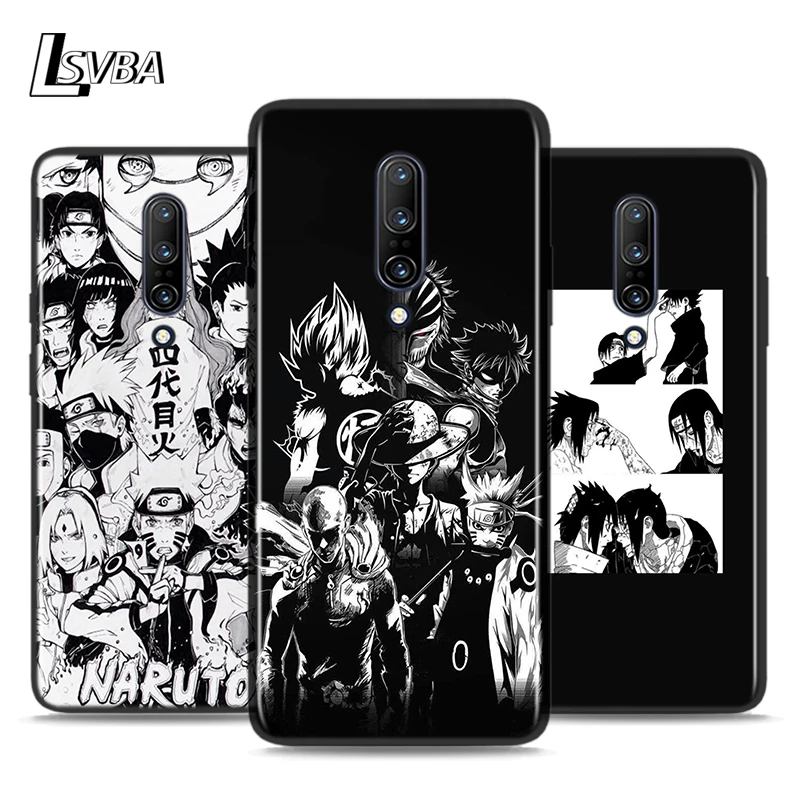 

Black Silicone Cover For OnePlus 8 Pro Shell anime Kakashi For OnePlus 5T 6 6T 7T 7 Pro Phone Case