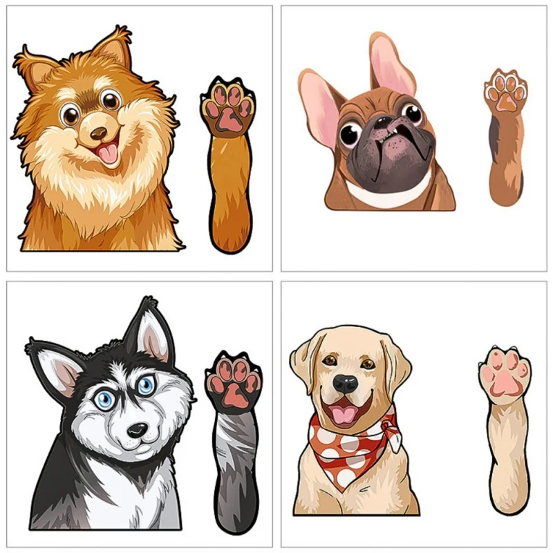 Милые забавные ярлыки для лобового стекла Collie Dog съемные развевающиеся