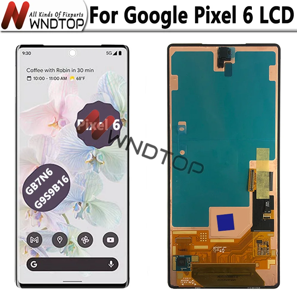 

AMOLED For Google Pixel 6 LCD Display Screen Touch Digitized Assembly GB7N6 G9S9B16 Replacement For Google Pixel6 LCD Screen