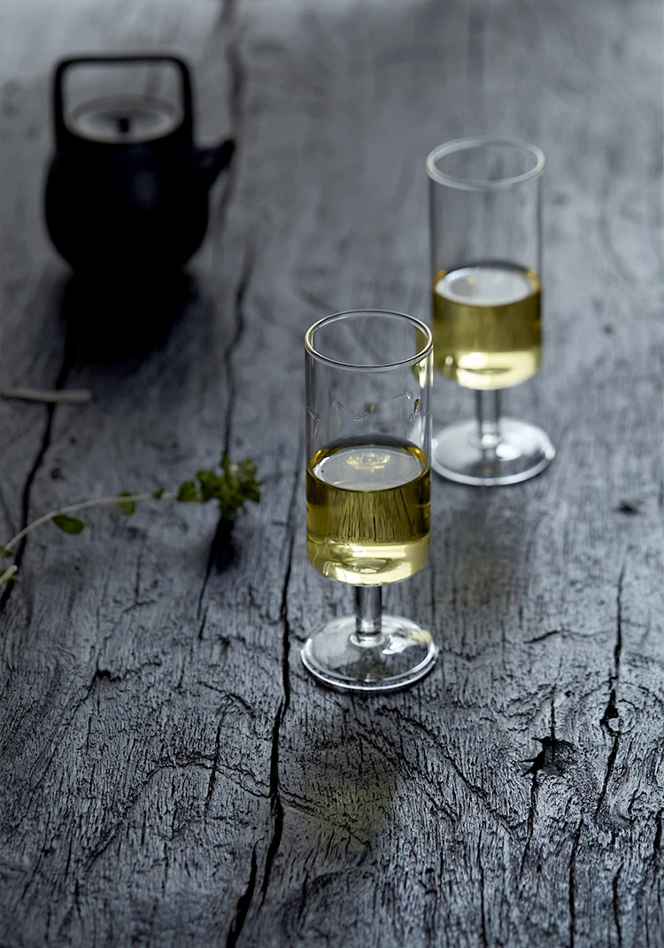 

LUWU Glass Tea Cup Set of 2 Glass Goblet 150ml