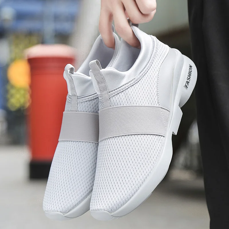 New Brand Men Sneakers Beathable Mesh Male Sport Shoes Slip on Lightweight Super Light Running Trainers | Обувь
