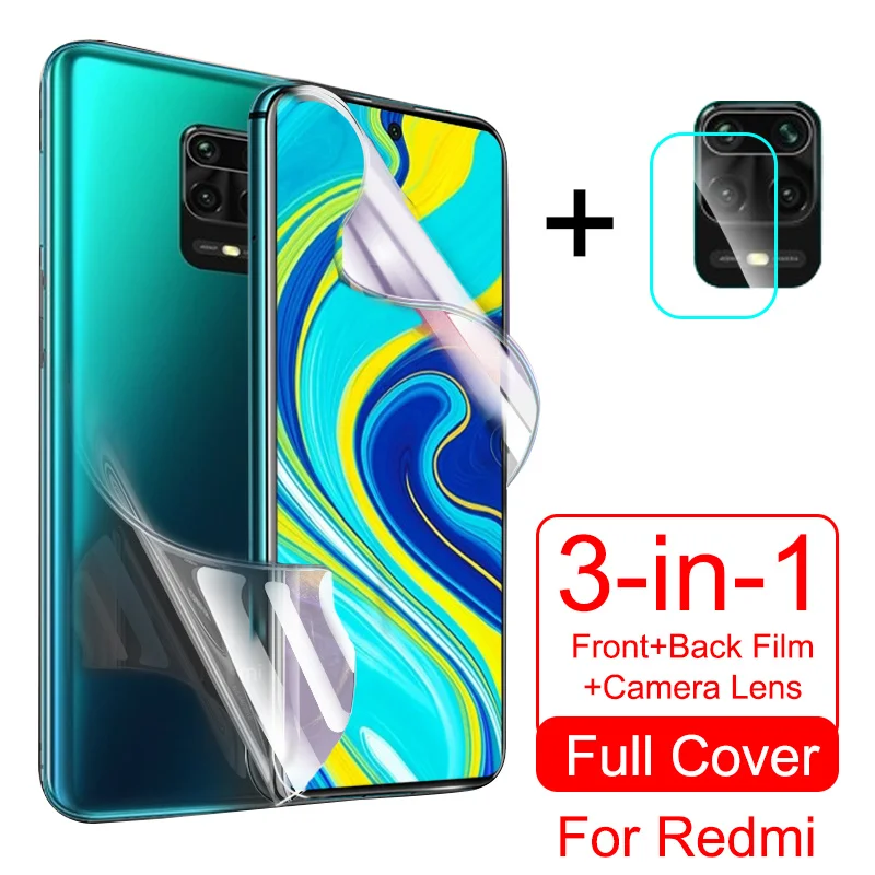Гидрогелевая пленка для Xiaomi Redmi Note 9 7 8 Pro Max 8a 9a 8t 9s K30 Ultra Pocophone Poco F1 F2 защита экрана