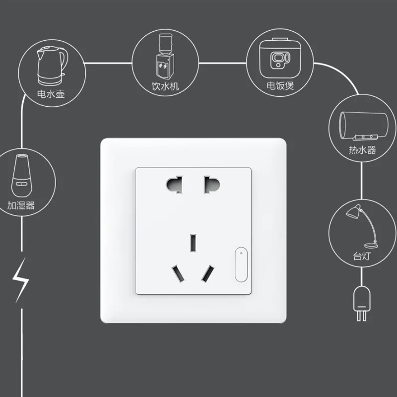 Умная настенная розетка Aqara ZigBee оригинальная Беспроводная с переключателем