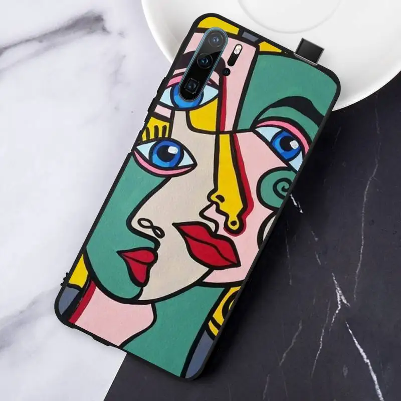 

Picasso abstract Art painting Phone Cases For Huawei honor Mate P 10 20 30 40 Pro 10i 9 10 20 8 x Lite