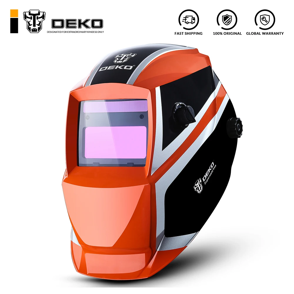 DEKO Orange Mega Солнечная Авто Затемнение MIG MMA электрическая Сварочная маска/шлем/сварочные линзы для сварочного аппарата или плазменного резака