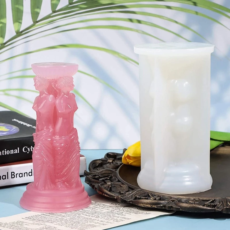 

Human Body Mold Roman Column Silicone Mold Resin Epoxy Craft Polymer Clay Craft DIY Ornament Jewelry Candles Making Tool