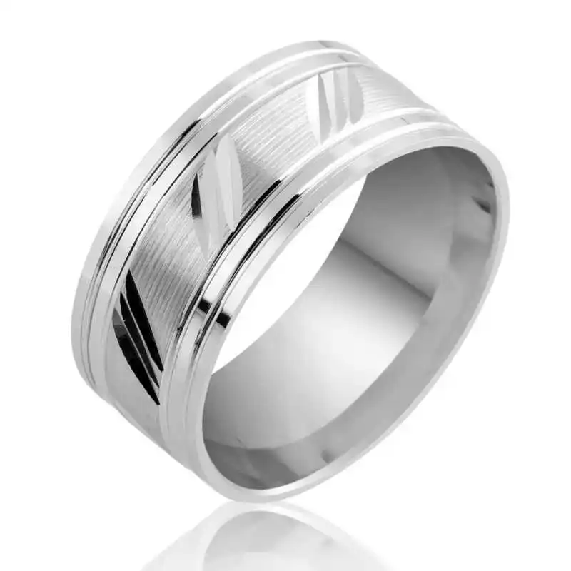 

Серебряное классическое обручальное кольцо Silverlina