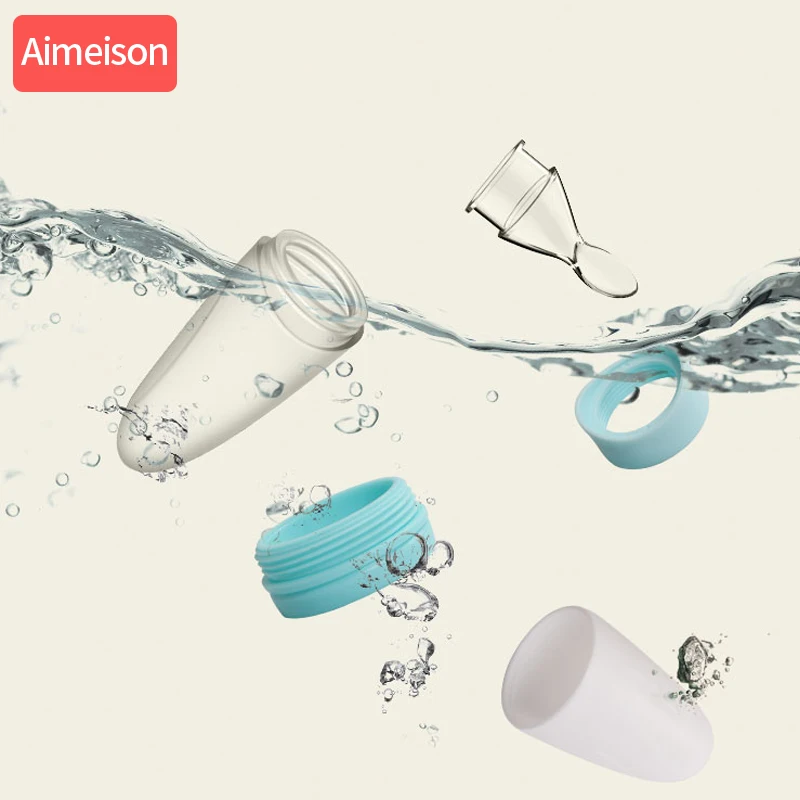 Силиконовая ложка для кормления Aimeison силиконовая бутылочка каши и