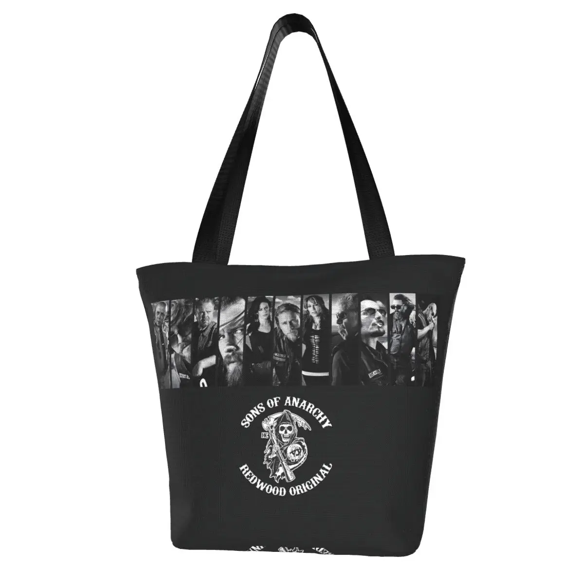 Sons Of Anarchy Polyester outdoor girl handbag, woman shopping bag, shoulder bag, canvas bag, gift bag
