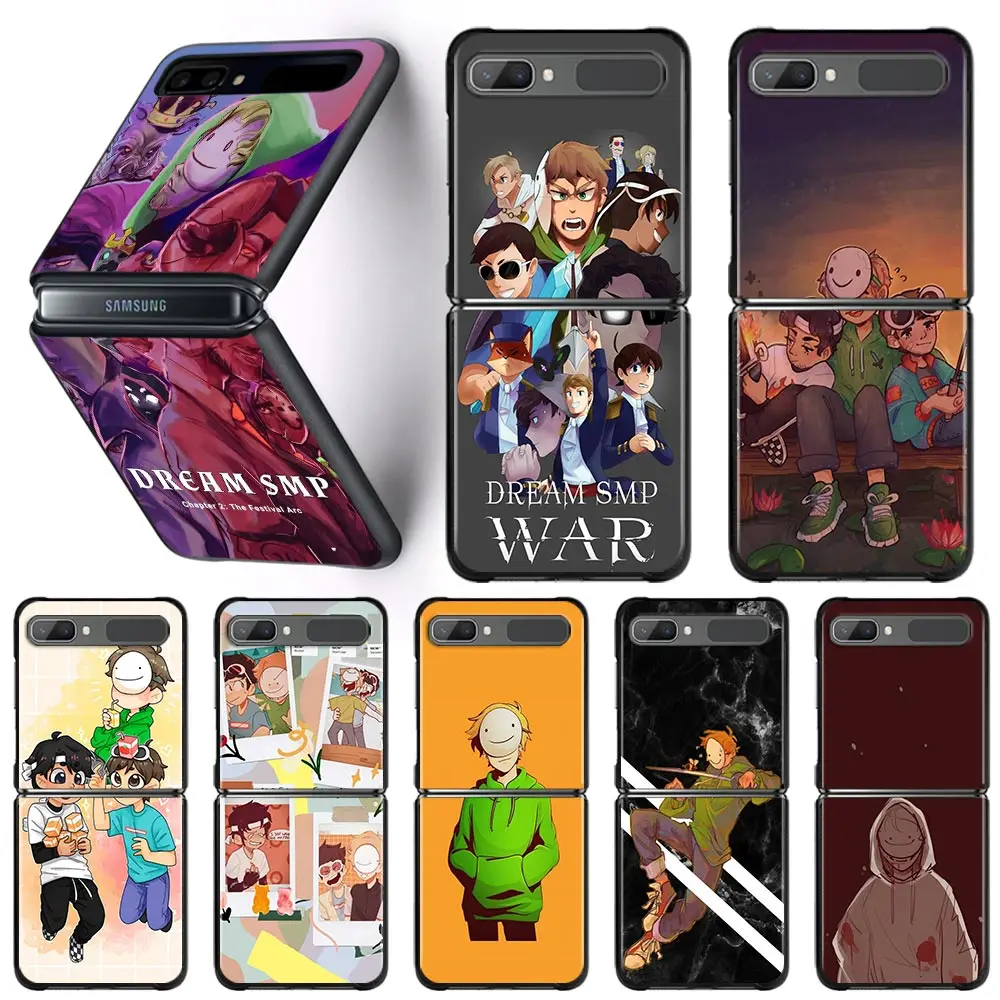 

Black Phone Case For Samsung Galaxy Z Flip3 5G Z Flip Hard PC Cover Smartphone Capa dream smp
