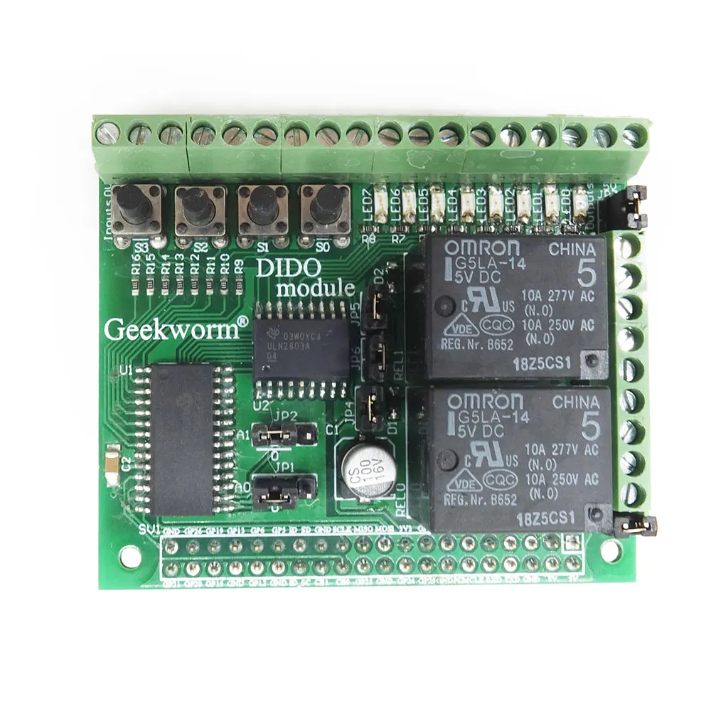 Плата расширения вывода цифрового входа Raspberry Pi 4 модуль DIDO для Model B / 3B + 2B A Прямая