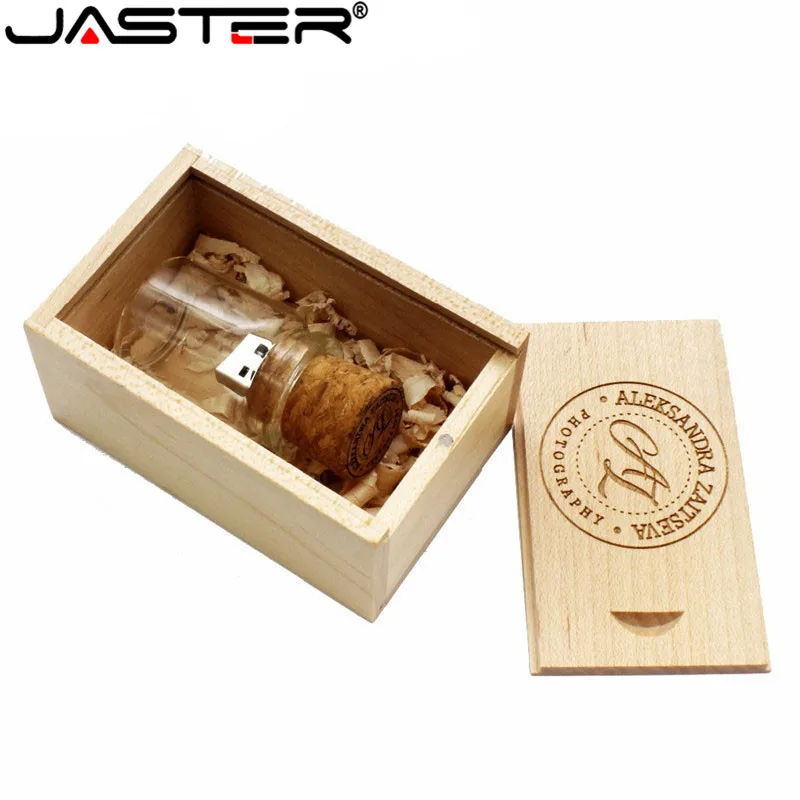 JASTER новинка плавающая бутылка флешка 4 ГБ 8 16 32 64 стеклянные бутылки usb U диск карта